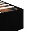 Ottoman Bed Without Mattress Black 140x200 Cm Velvet