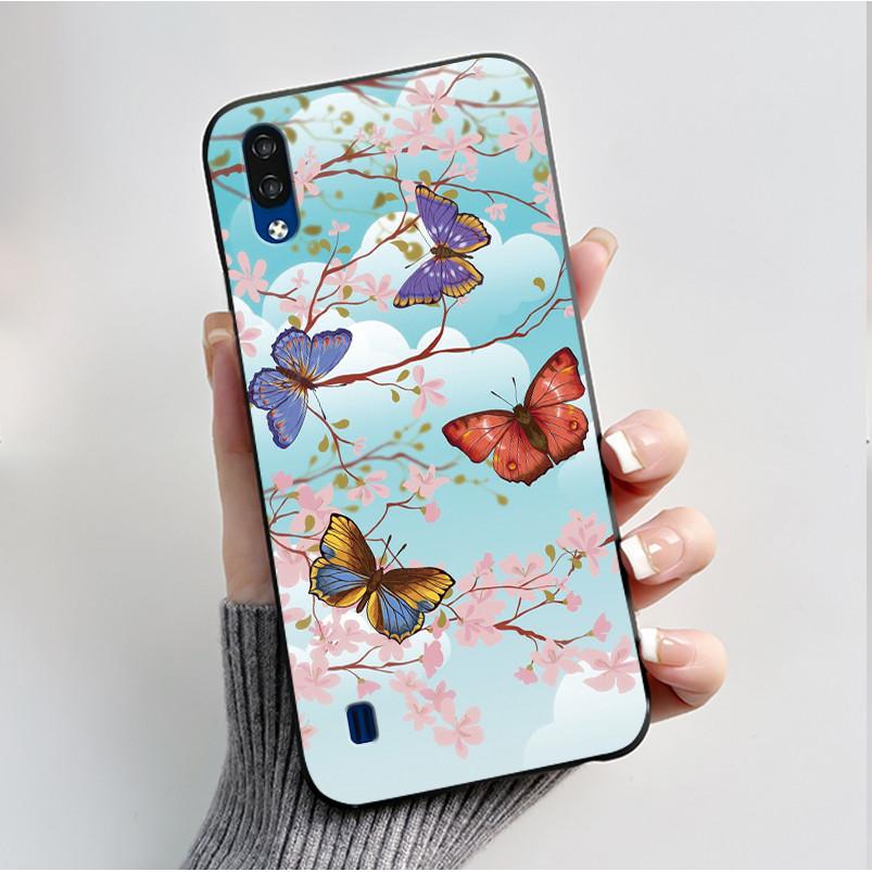 Phone Case For ZTE Blade A51 Lite / A5 2020 Casing Luxury Fashion Butterfly Flower Black Jelly Soft TPU Case Silicone Back Cover