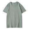 200g Pure Cotton Unisex Crew Neck Short Sleeve Solid Color Trendy T-Shirt