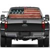 American Flag Rear Window Car Sticker for SUV, Sedan, Pickup - A163