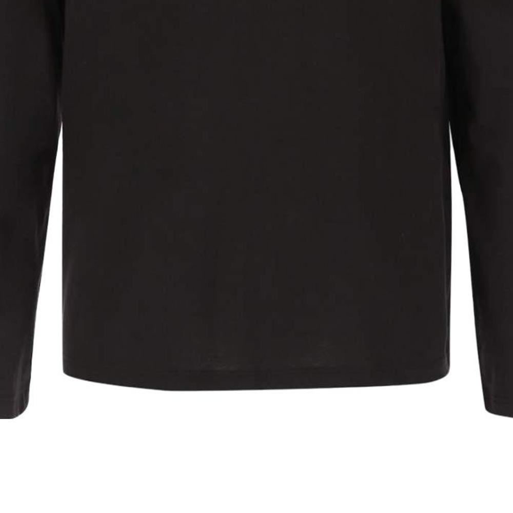 Emporio Armani Round Neck Solid Long Sleeve T-Shirt Men tops Black 8NZM77-ZJA5Z-1200