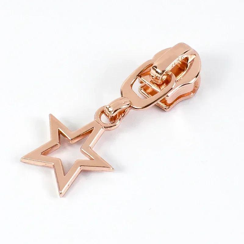 5/10/20Pcs 5# Zipper Slider for Nylon Zippers Zip Head Puller Lock Bag Clothes Purse Tailor Repair Kit DIY Sewing Accessories