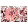 OPCG One Piece Playmat Luffy Law Zoro Ace Perona Trading Card Game Mat Dedicated Card Play Against Table Mat