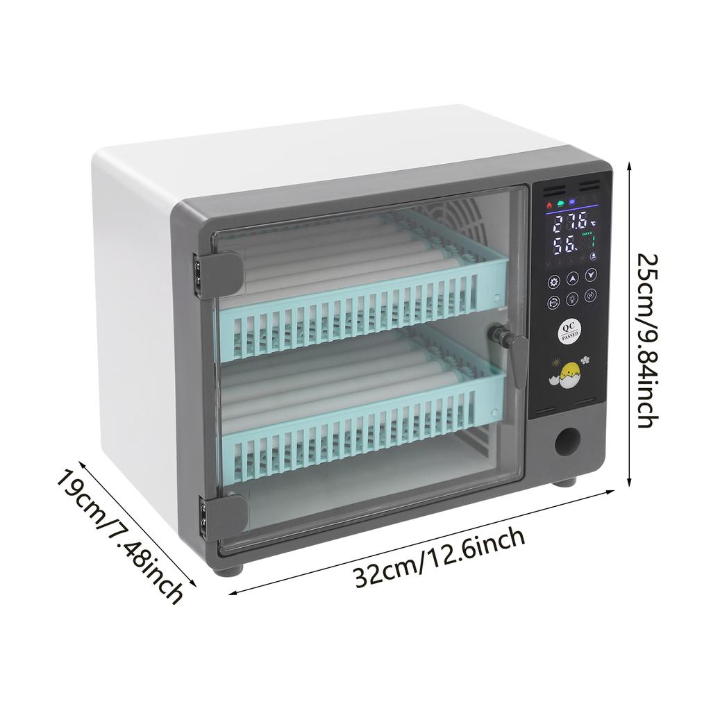 Incubators for Hatching Eggs 24 Eggs Incubator Auto Egg Turner Temp & Humidity Control Hatch Day for Chicken Duck Quail Eggs