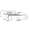 White Bed Frame with Headboard 140 x 200 cm Engineered Wood