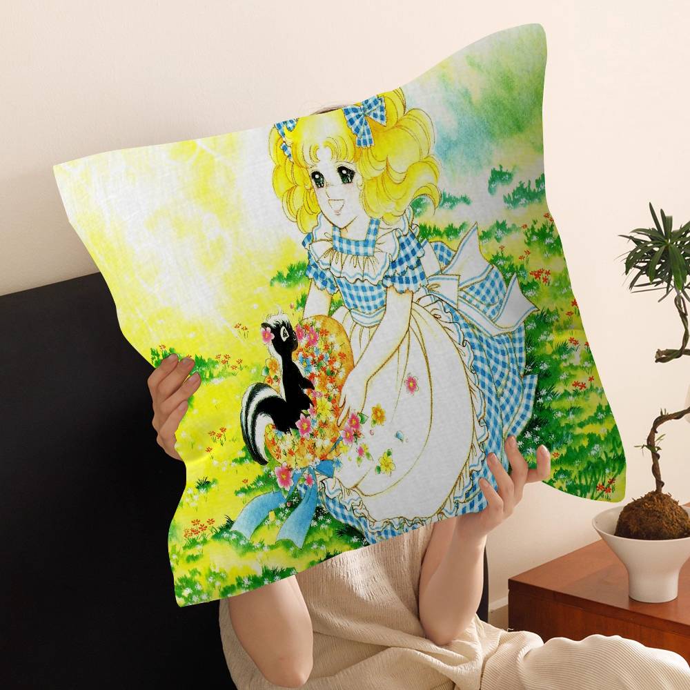 Cartoon Anime womens Candy Sweet pillow cover sofa cushion cover home room decoration children gift