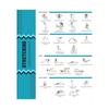 4Pcs Yoga Dumbbell Workout Poster Set Full Body Strength Stretching