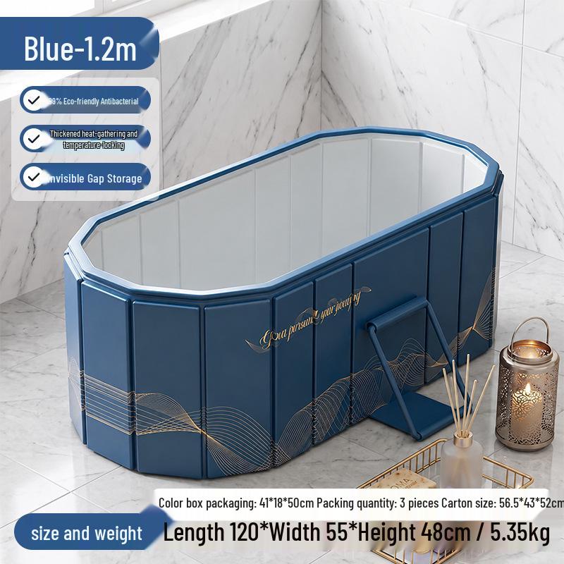 Portable Adult Ice Bath Tub: No Installation or Inflation Needed, Full Body, Large Size, Foldable