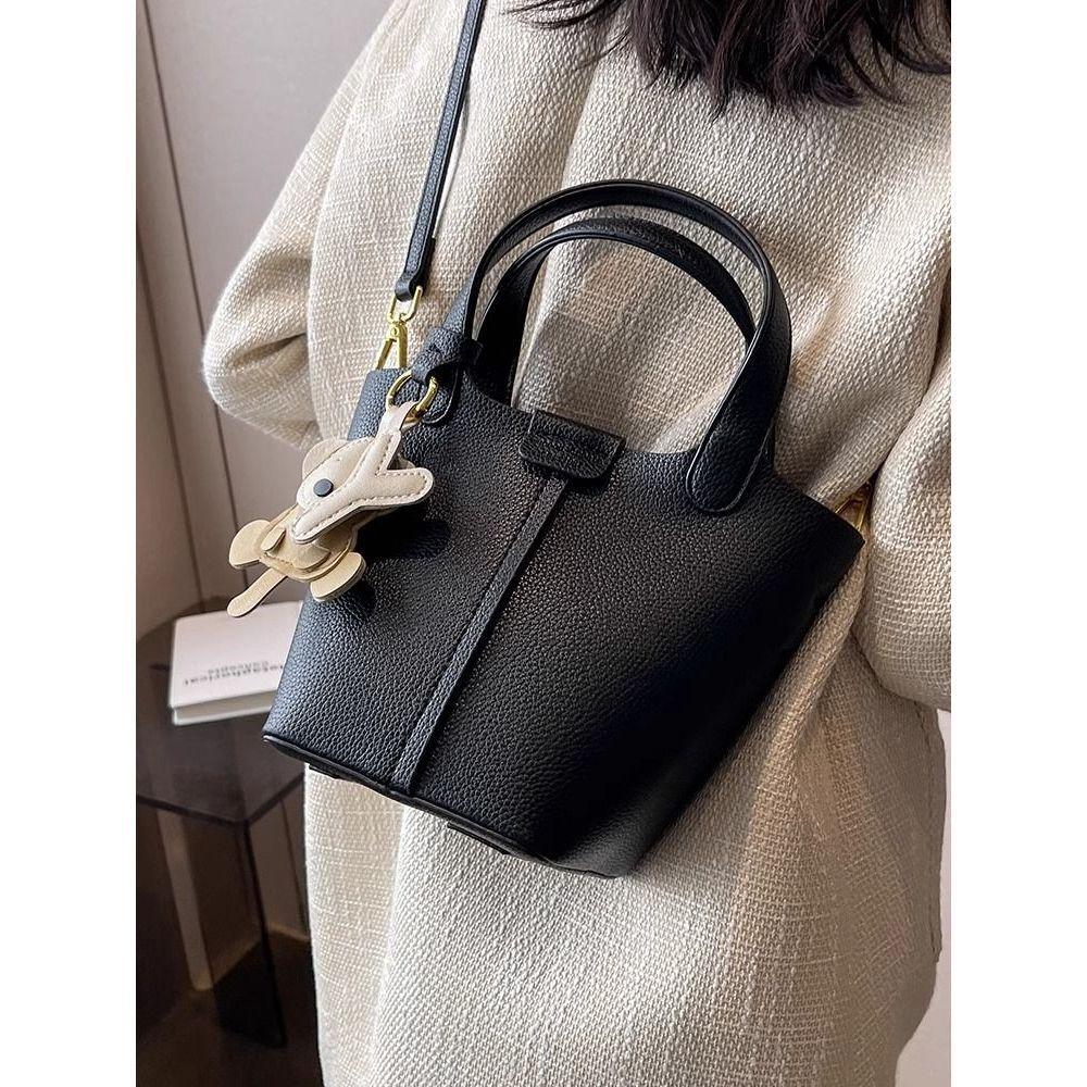 Custom High-end Bag Women's 2025 Autumn New Fashionable Work Handbag Texture Versatile Crossbody Bucket Bag