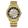 Top-Marke Dragon Watch Explosive Goldene Reliefuhr Herrenuhr Herren Drei-Augen Drache Leuchtend Wasserdicht Quarz-Uhr