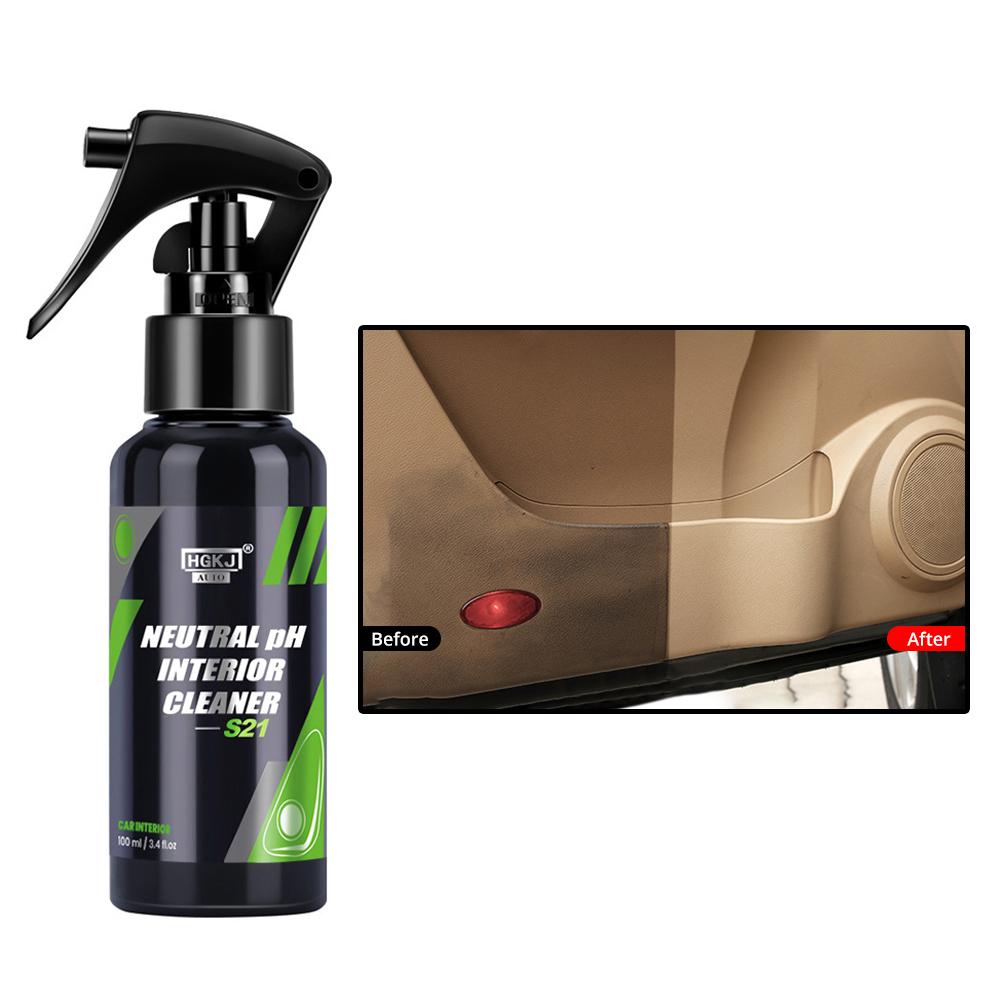 S21 Neutral Car Cleaning Interior Parts Plastic Refreshing Liquid Leather Repair Dry Foam Cleaner Spray Foaming Agent Clean