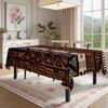 African Tribal Rectangle Table Cloth for Table Decor Kitchen Dining Waterproof Reusable Tablecloth for Tables Indoor Outdoor