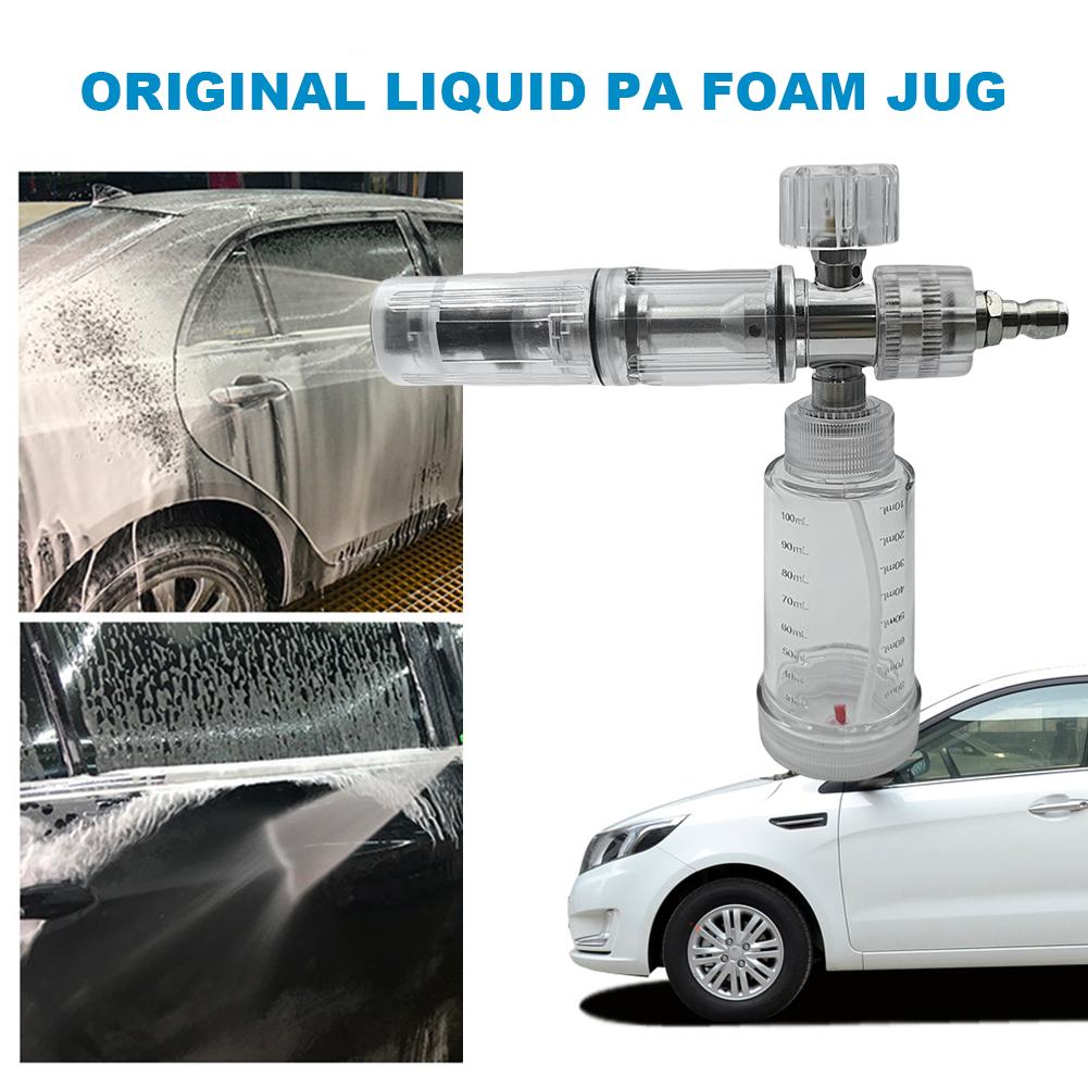 100ml Liquid Foam Sprayer Adjustable 4500PSI Water Foam Pot with 1/4 Inch Quick Connector Foam Spray Pot Car Wash Accessories