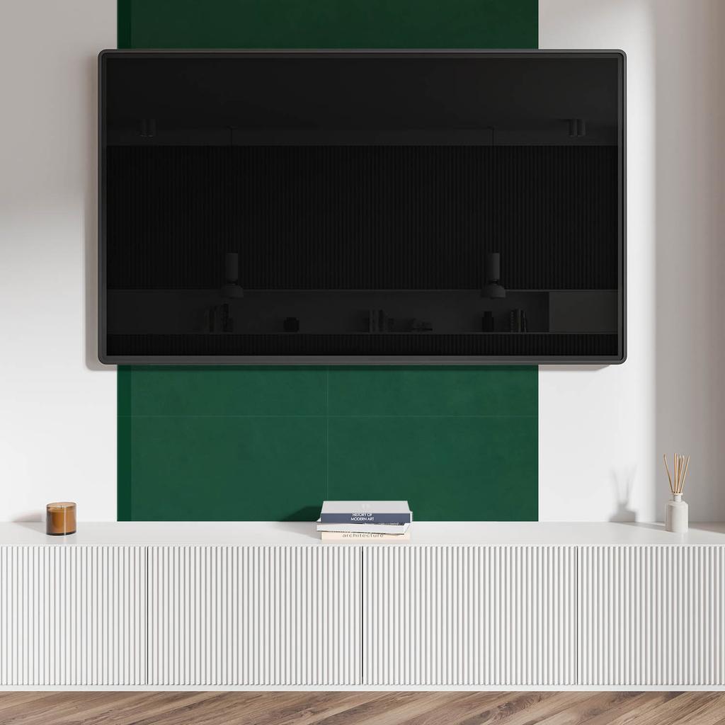 Decorative Vinyl Wall Tiles With Print Dark Green Color 6X60X30 Cm