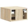 Wall Mounted Nightstand Sonoma Oak 33 x 34.5 x 20 cm