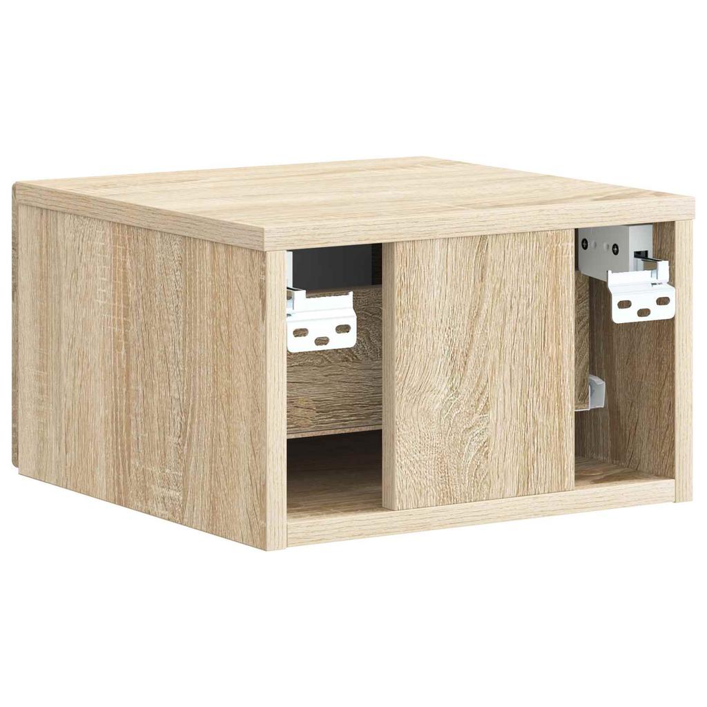 Wall Mounted Nightstand Sonoma Oak 33 x 34.5 x 20 cm