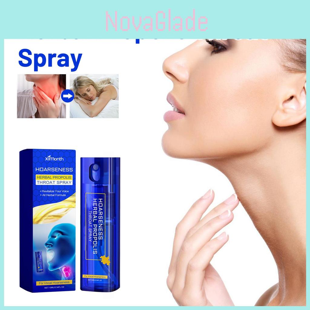 Ximonth Herbal Propolis Throat Spray 10ml For Soothing Dry And Itchy Throat Relief