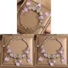 Pandora Style Heart Pendant Bracelet With Amethyst Glass Beads For Women Gift
