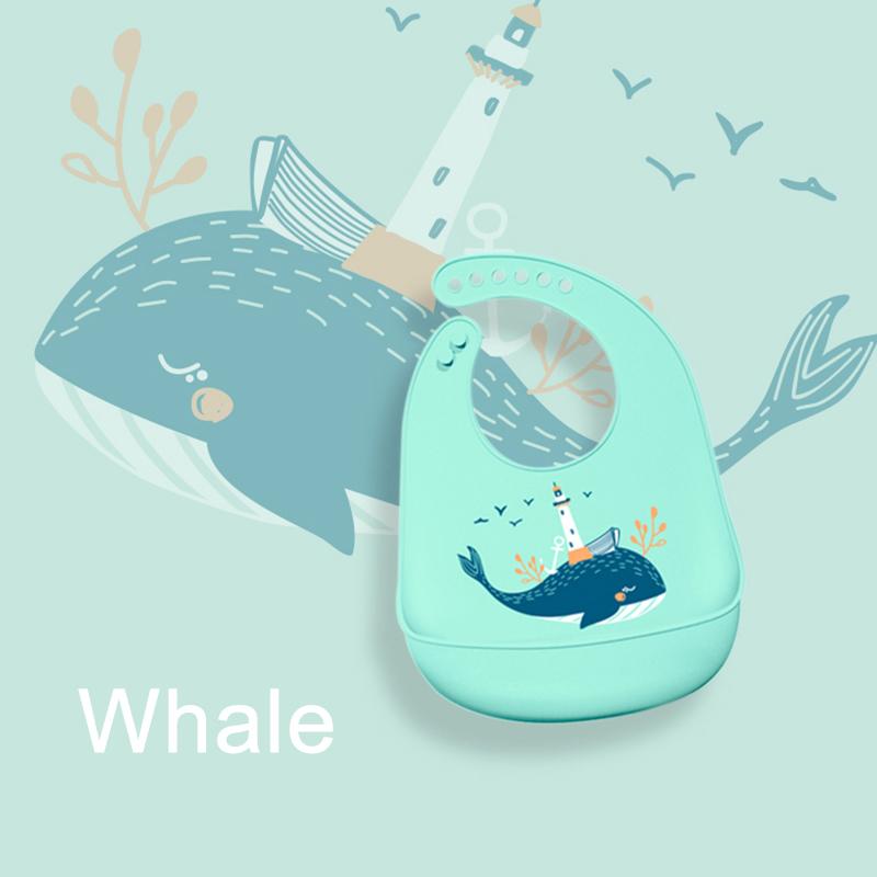 Babero de silicona para bebé, Baberos impermeables con forma de plátano para Saliva, delantales comestibles suaves para alimentación de recién nacidos con dibujos animados, bufanda para eructar ajustable para bebé
