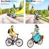 1/64 Scale People Figurines Miniature Bicycle Model DIY Diorama Table Decoration