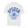Sp5der 3D Puff Print Graphic Tee Men Loose Fit Cotton Short Sleeve T-Shirt Casual Wear
