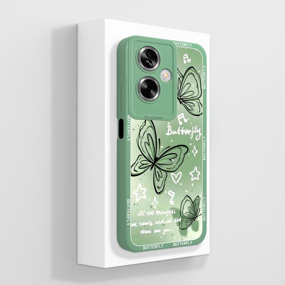 For OPPO A79 A77 A77s A78 A83 A91 A92 A93 A93s A94 A95 A96 4G 5G Phone Cases Lovely Panda Kitten Pattern Liquid Silicone Anti Slip Shell For OPPO Capa