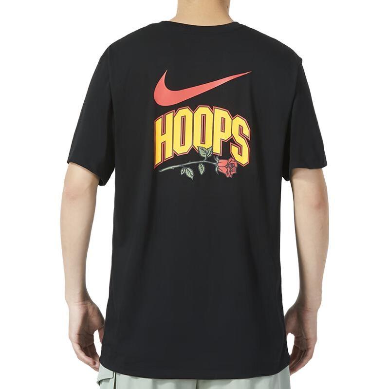 Nike T Shirts Men's Black Crew Neck Moderate Straight Fit FJ2347-010