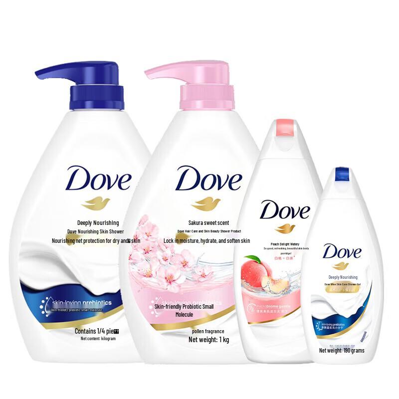Набор гелей для душа Dove Глубокое питание и Цветение вишни