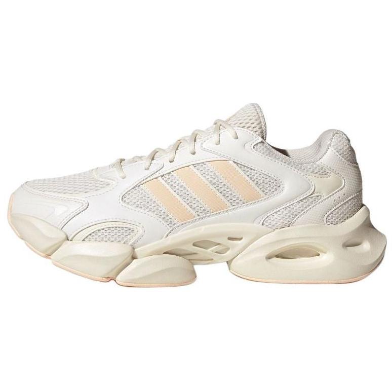 Adidas MEGASTRIDE Shock Absorbers Slip Resistant Low Top Casual Sprint Running Shoes Unisex White Sneakers JR6332