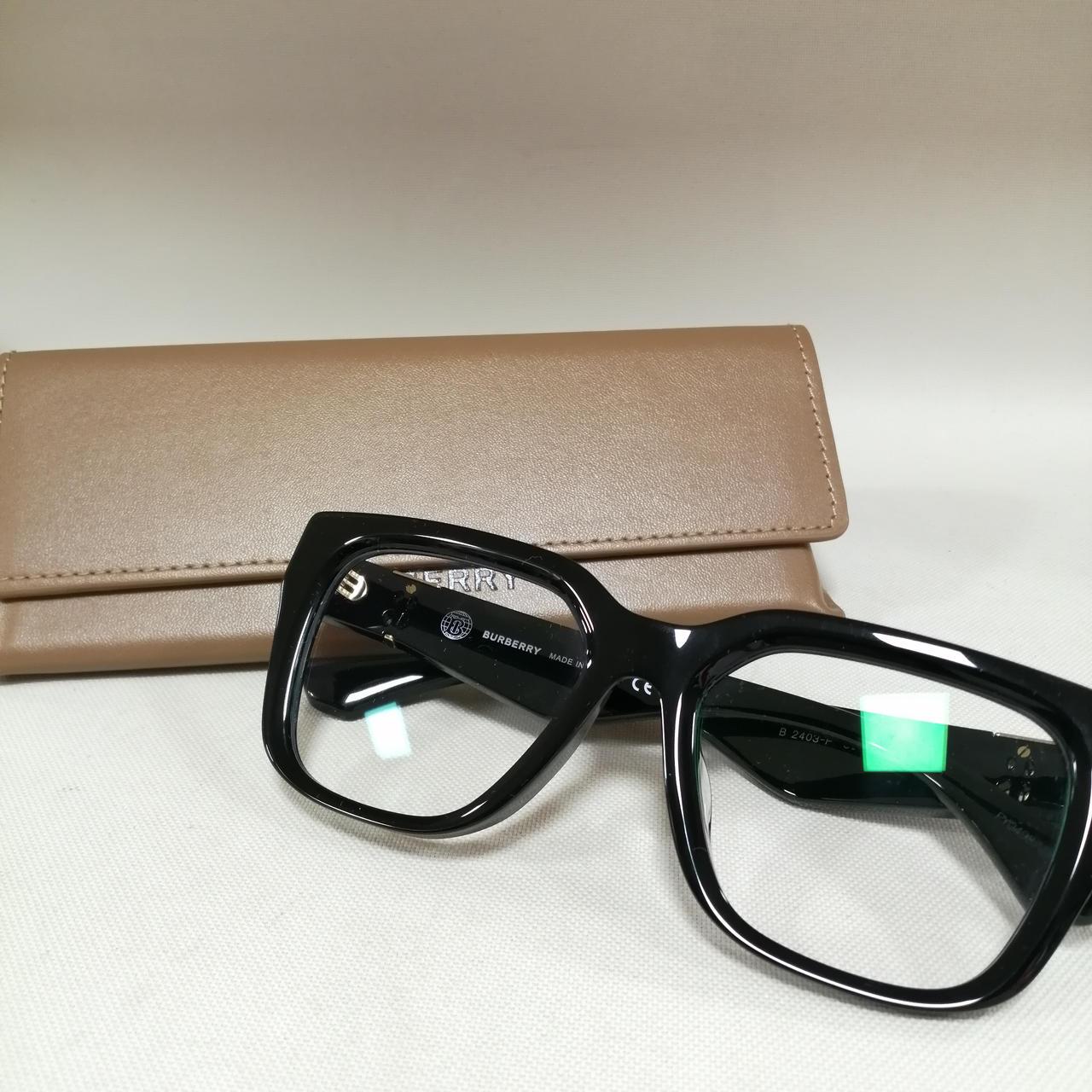Used BURBERRY B2403-F 3001 Black Full Fit Square Glasses