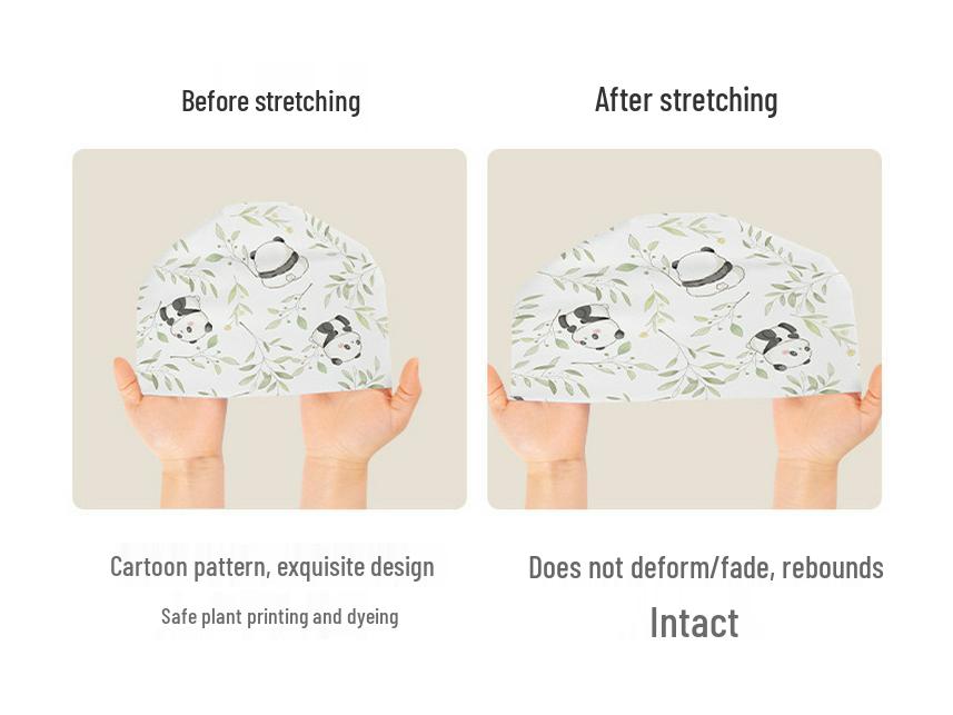 Windproof Double-Layer Postpartum Maternity Hat - Pure Cotton, High Elastic, Hexagonal Design.