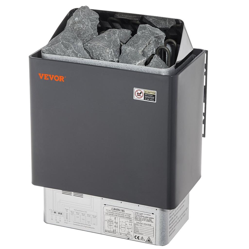 Poêle chauffant électrique pour sauna 6 kW avec contrôleur numérique pour spa domestique de 5-9 m³