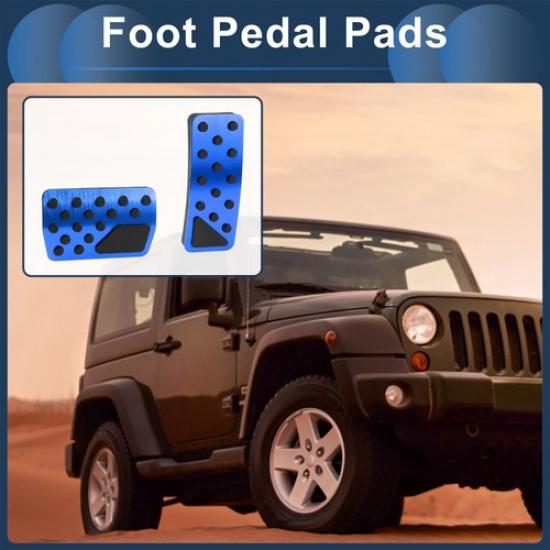 1 Комплект Автоматических Накладок на Педаль Газа для Jeep Wrangler 2018-2024 Синие
