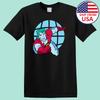 Captain Planet Eco Hero Flying Globe Graphic Print T-shirt