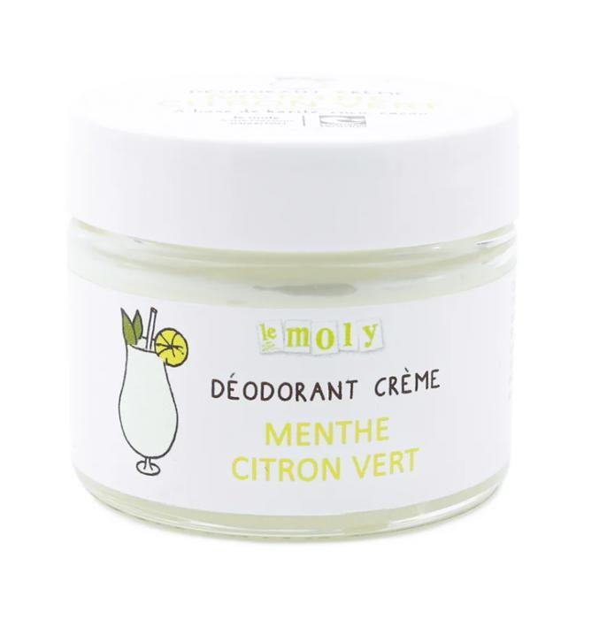 Deodorant - LE MOLY - Mint Lime - 50mL - Organic - Cruelty Free - Vegan