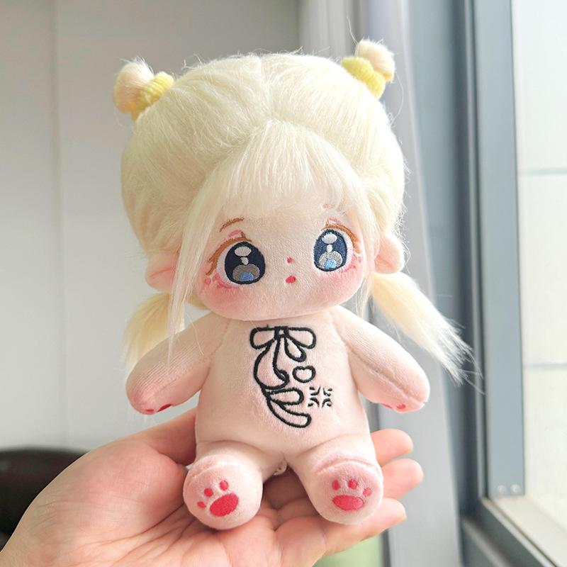 Kawaii IDol Doll 20cm Anime Plush Star Dolls Stuffed Customization Figure Toys Cotton Baby Plushies Toys Kids Collection Gifts