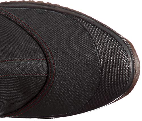 Fukuyama Rubber Men's Oyakata Tora-san 29 Light Work Cloth Shoes, Black/Red, Size 27cm, 3E