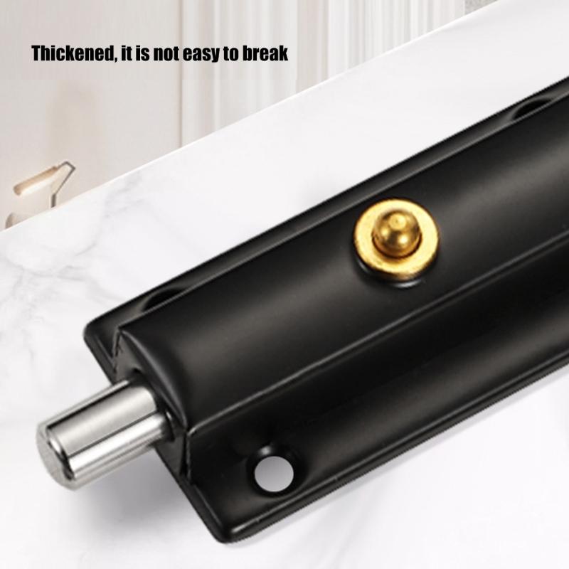 8Pcs Stainless Steel Automatic Spring Door Latches Bolt Antitheft Security Button Lock Door Hardware Easy to Install