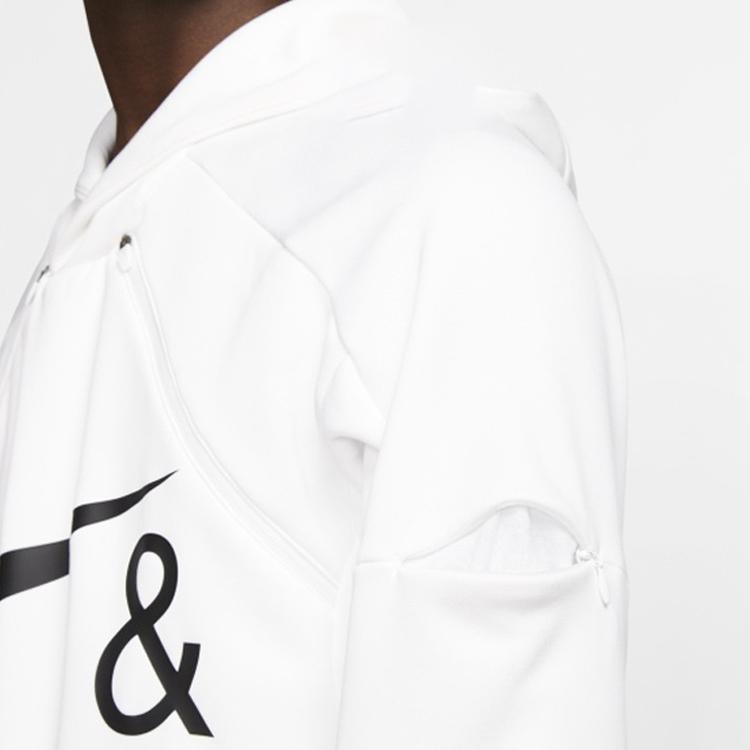 Nike Double Zipper Sports Hoodie Men Hoodies White CD7525-100