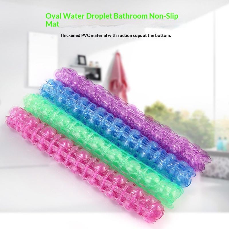 Haushalts-Rutschmatte PVC Badezimmer-Matte mit Massage-Saugnapf Teppich Zubehör