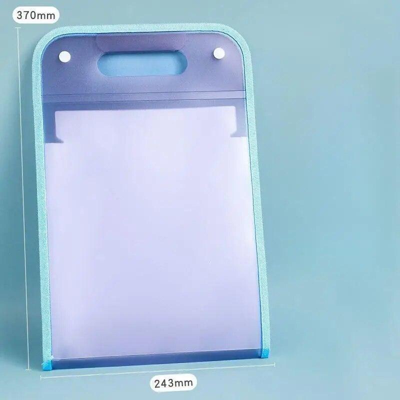 13-lommers mapper Bærbare A4 Brevstørrelse Macaronfarge Trekkspill Dokumentorganisator for Klasserom Kontor Hjemmeoppbevaring