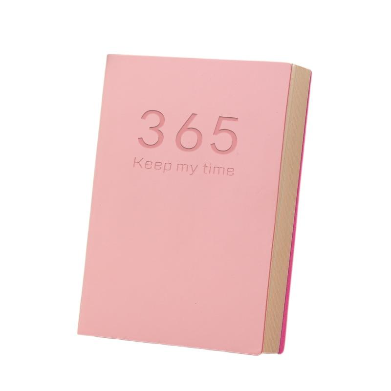 

365 Days Notebook Calendar Versatile Weekly Planner Notebook Mini Agenda Book Diary розовый