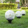 Solar Crackle Patio Light - Outdoor Waterproof Garden Landscape Lamp