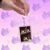 Funny Cute Cat Meme Keychain Accessories Bag Charms Cat Lover Animal Keychains Keyrings Jewelry Fans Cute Cartoon Freinds Gift