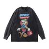 Harajuku Vintage Heavy Vintage Long-Sleeved T-Shirts For Men And Women, Japanese Streets, High Streets, Versatile Casual Base Tops