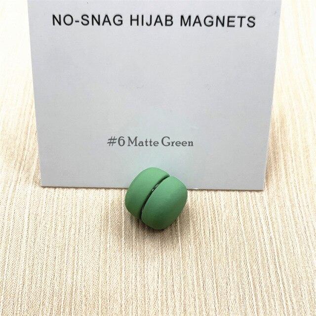 Matte Metall Hijab Schal Magnet Kein Haken Muslimische Frauen Magnetische Hijab Pins Islamische Pinless Sicherheit Kopftuch Broschen Zubehör