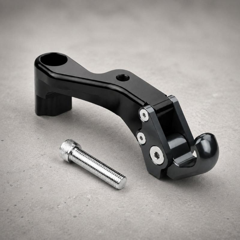 Curved Motorcycle Carry Hook for Shopping and Personal Bags, Accessory Mount Design with Included Mounting Screw Pack