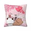 Bubu & Dudu Heart Love Pillow Cover Cute Funny Pillow Case For Sofa Bedroom Home Decor Cushion Cover Soft Graphic Pillowcases