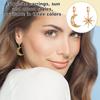 Simples Sun And Moon Earrings Personality Asymmetrical Abstract Earrings Short Hollow Star And Moon Earrings