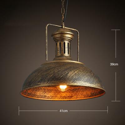 Creative Retro Simple LED American Wrought Iron Pot Chandelier Hotel Bar Restaurant Coffee Shop Decorative Lighting.
